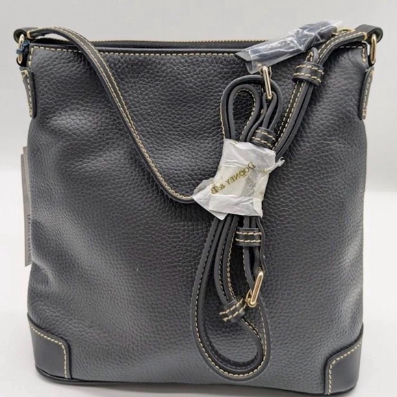 Dooney & Bourke Black Pebbled Leather Shoulder Bag - NWT - Picture 4 of 5